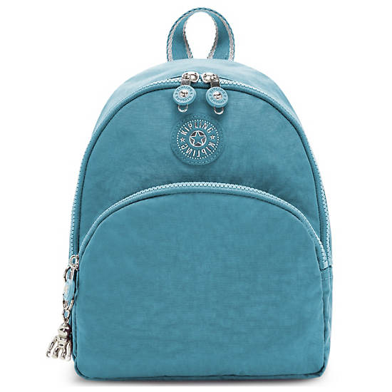 Turquoise Kipling Paola Small Backpacks | 185267PUG