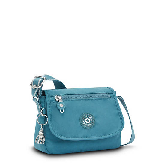 Turquoise Kipling Sabian Crossbody Mini Bag | 915648IAJ