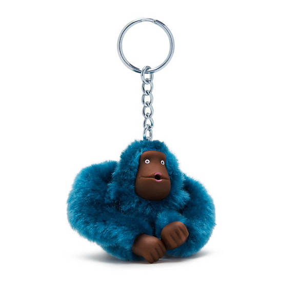 Turquoise Kipling Sven Small Monkey Keychain Accessories | 285394TDQ