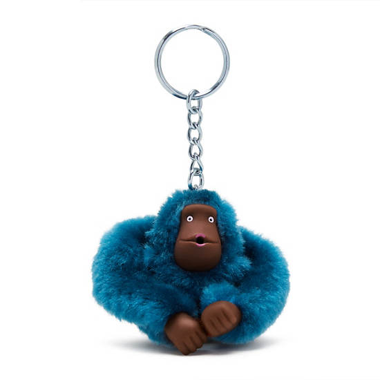 Turquoise Kipling Sven Small Monkey Keychain Accessories | 285394TDQ