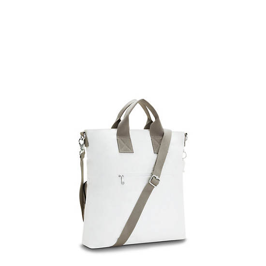 White Kipling Jong Tote Bags | 723568NKZ