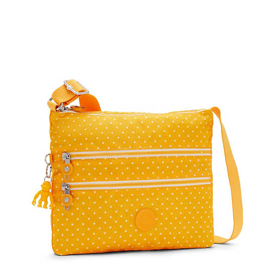 Yellow Kipling Alvar Printed Crossbody Bags | 840752WKD