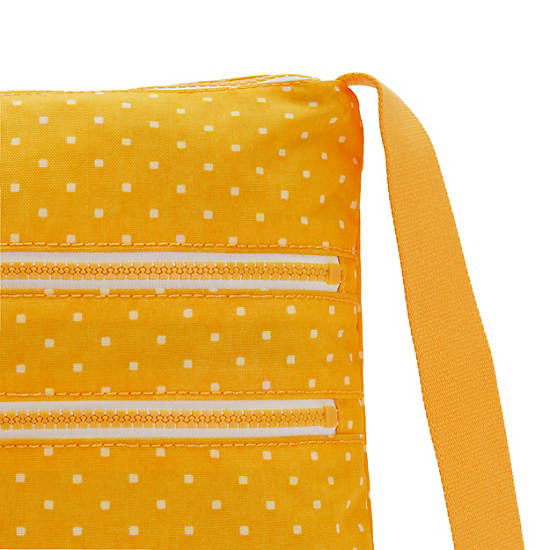 Yellow Kipling Alvar Printed Crossbody Bags | 840752WKD