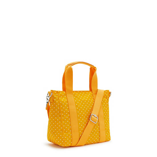 Yellow Kipling Asseni Mini Printed Tote Bags | 538741EAJ