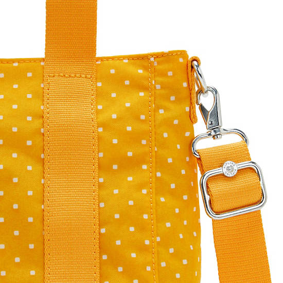 Yellow Kipling Asseni Mini Printed Tote Bags | 538741EAJ