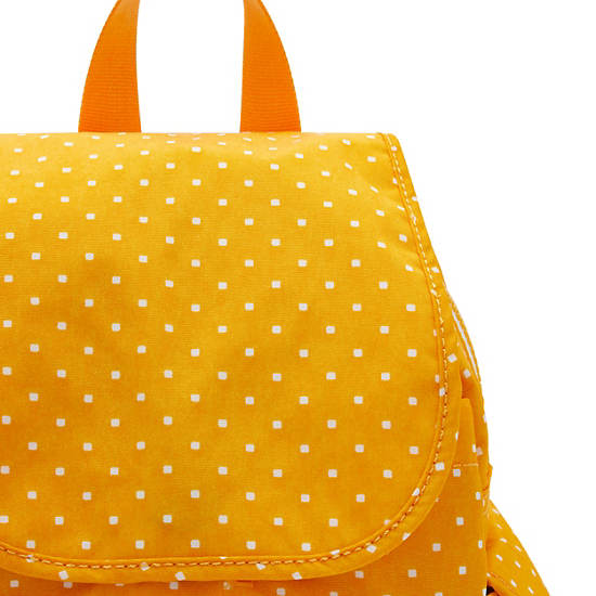 Yellow Kipling City Pack Mini Printed Accessories | 729014QAD