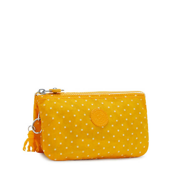 Yellow Kipling Creativity Large Printed Pouches | 019523VYS