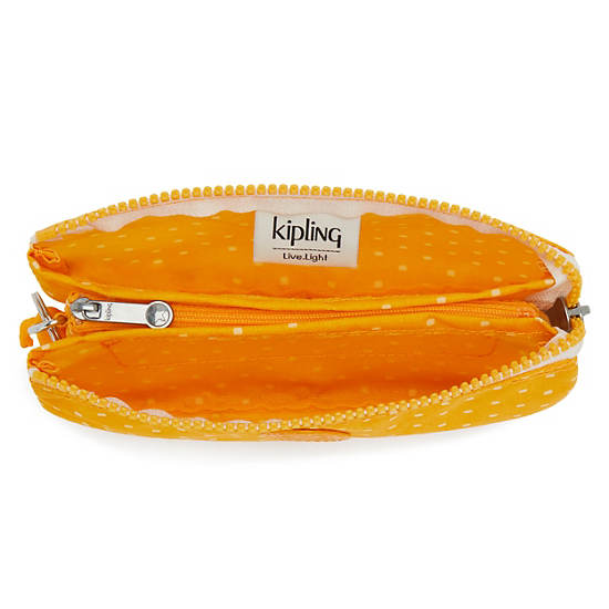 Yellow Kipling Creativity Large Printed Pouches | 019523VYS