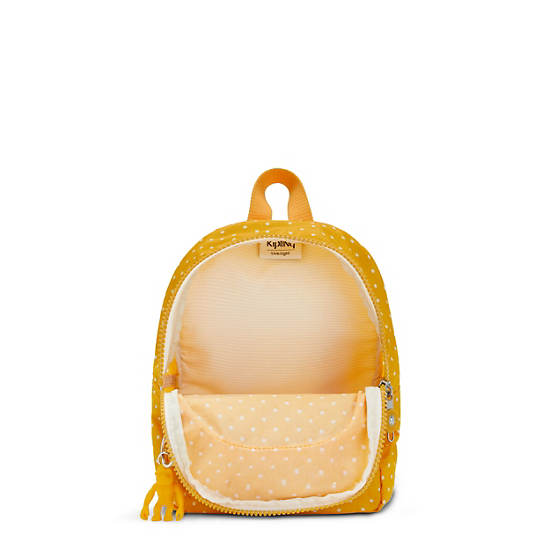 Yellow Kipling Curtis Compact Printed Convertible Backpacks | 902387XHB