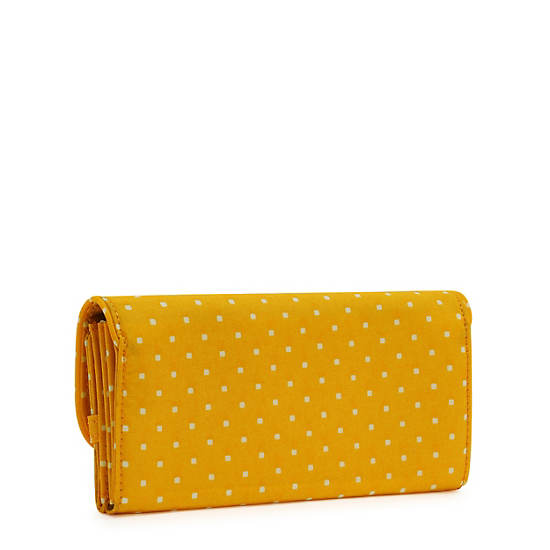 Yellow Kipling Money Land Printed Snap Handbag | 132587WZV