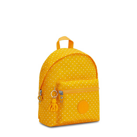 Yellow Kipling Reposa Printed Backpacks | 142937RMW