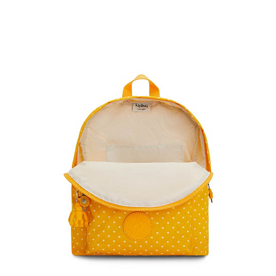 Yellow Kipling Reposa Printed Backpacks | 142937RMW