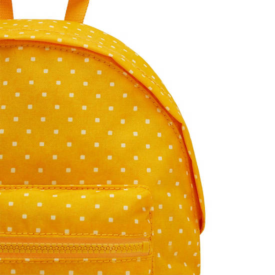 Yellow Kipling Reposa Printed Backpacks | 142937RMW